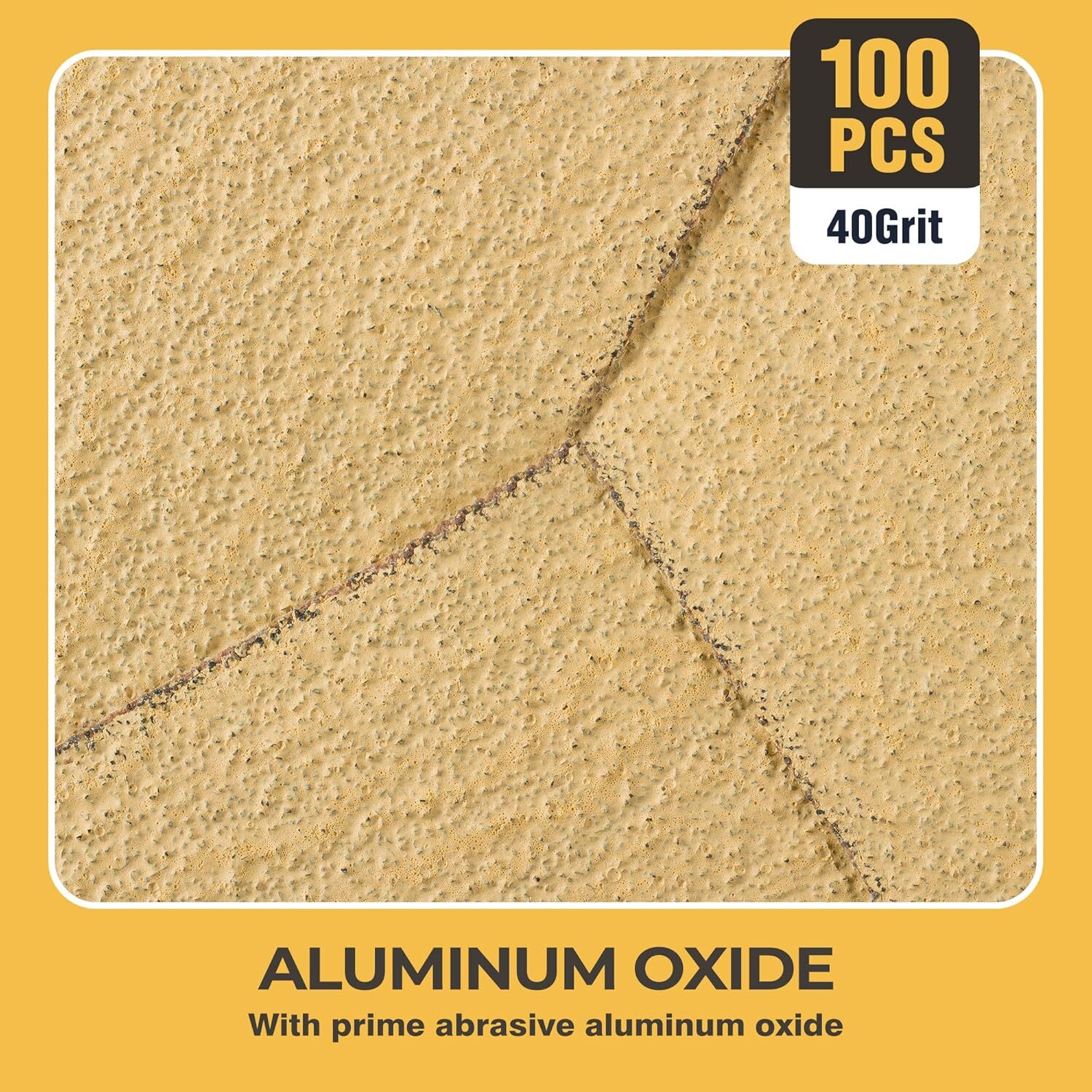 1/4 Sandpaper Sheets 5.5″ x 4.5″ Hoop and Loop P40 Sandpaper Sheets 115x140mm