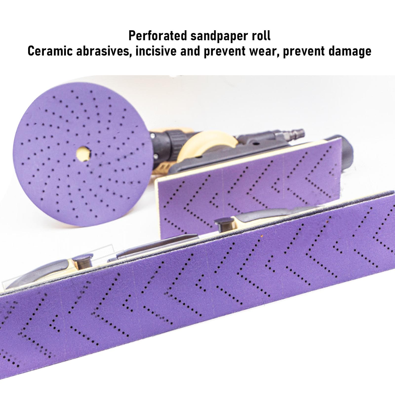 Roll 320 Grit Ceramic Sandpaper Roll Durable For Rough Finishing Easy To Use