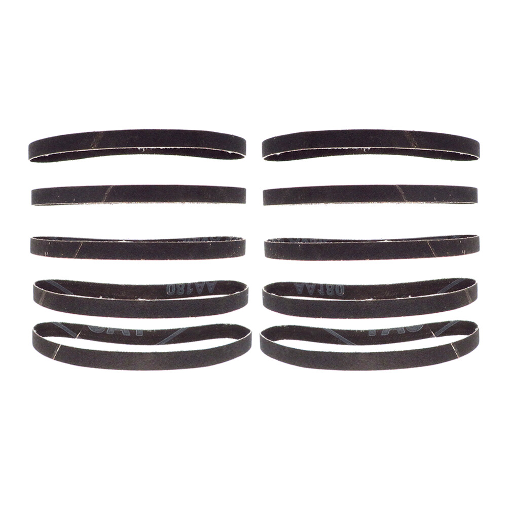 10x330mm Ring Abrasive Sanding Belts Woodworking Metal Polishing 60-240 Grit