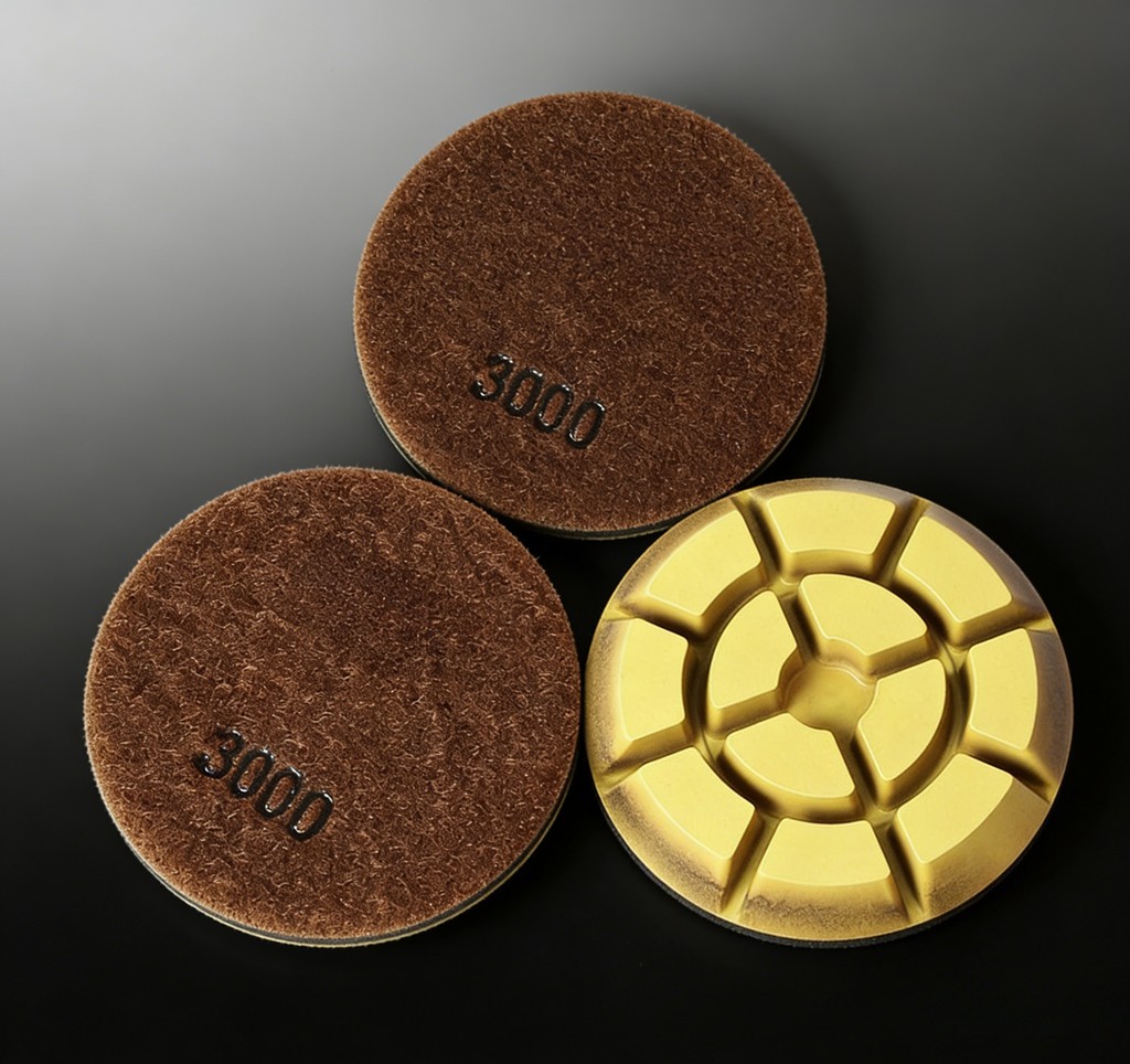 3Inch 3Pcs Diamond Floor Polishing Wheel Wet Abrasive Pads For Polishing Machine