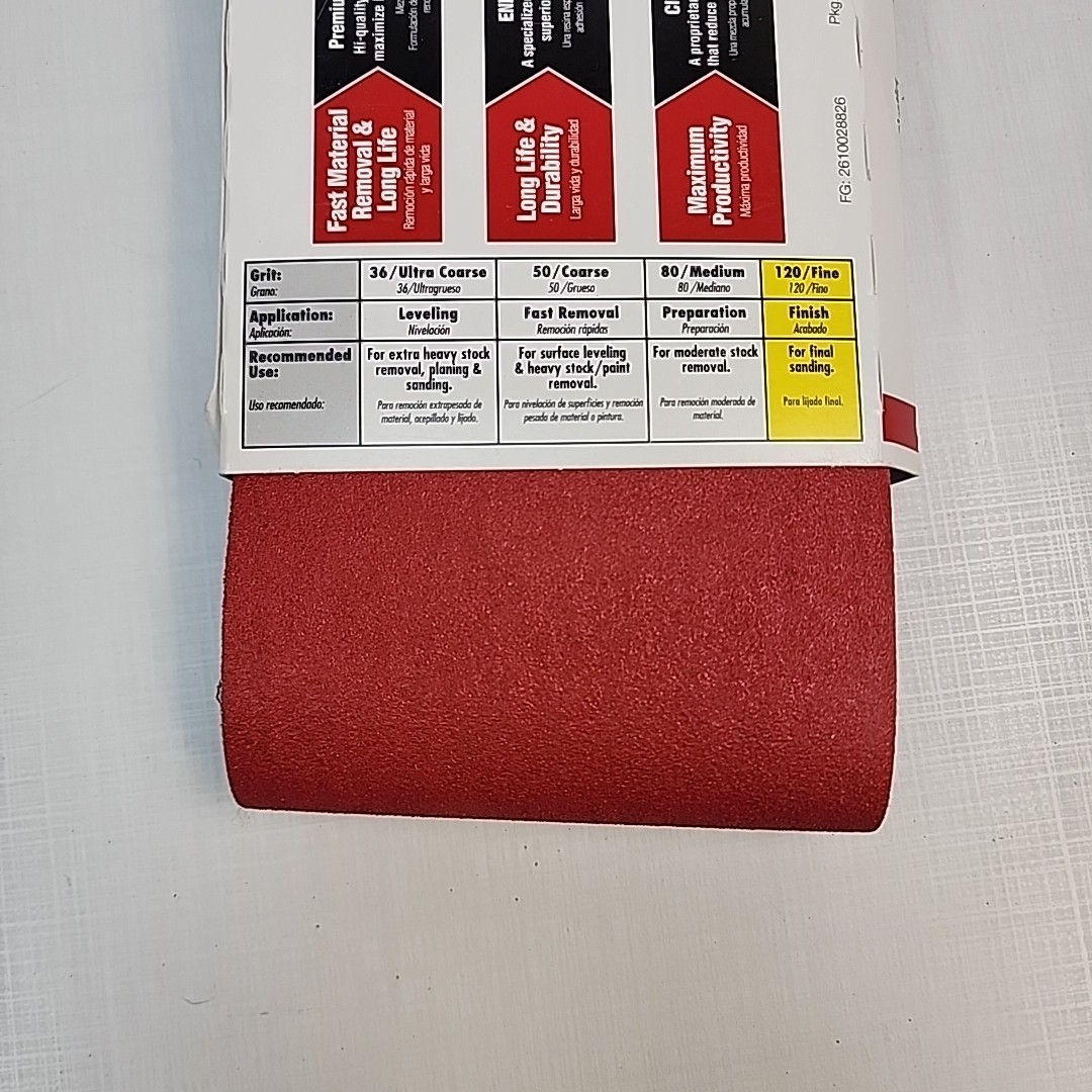 Diablo 4×24 Sanding Belts 120 Grit Zirconium Fine New 2 Pack