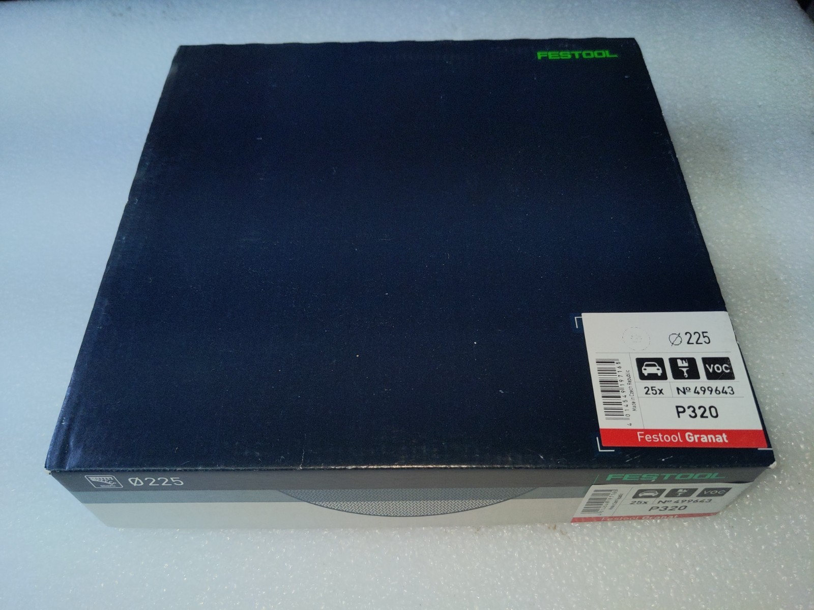 Festool Granat 499643 STF D225 P320 Sanding Discs 25-Pack Planex NEW