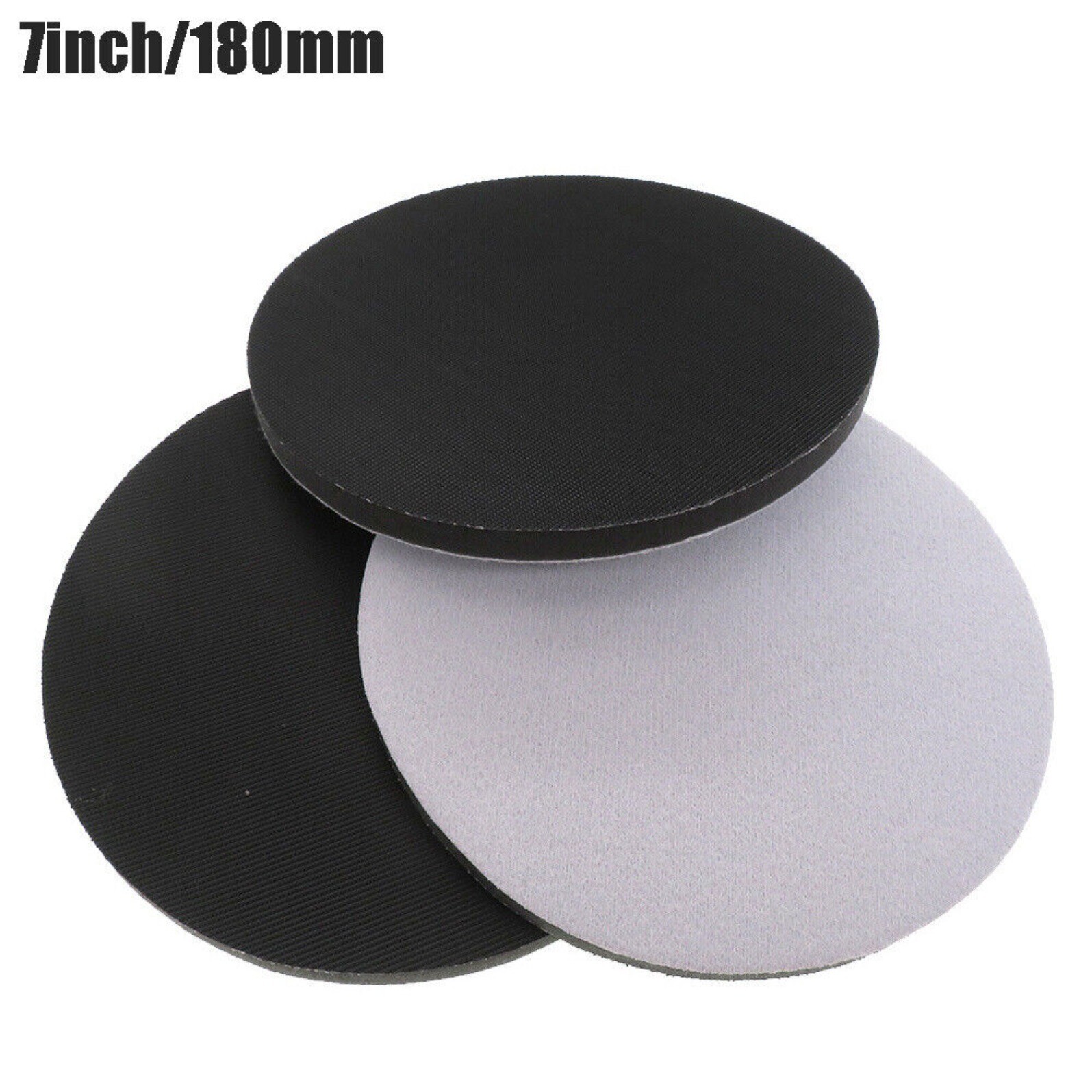 7″ 180mm x 10mm Thick Hook & Loop Soft Foam Interface Pad Backing Pads Polishing