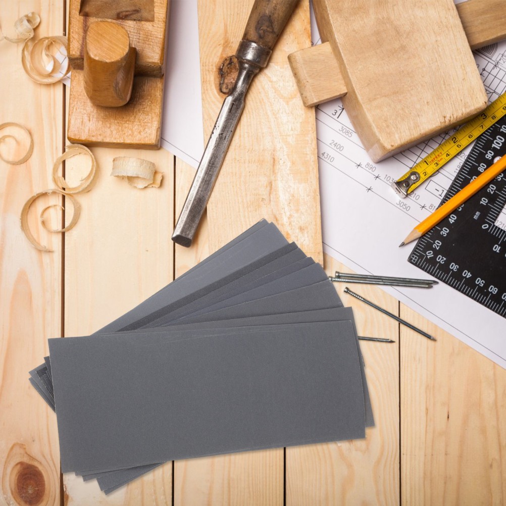 12 Pieces Waterproof Abrasive Sandpaper Sheets Assorted Grit For Wood Work