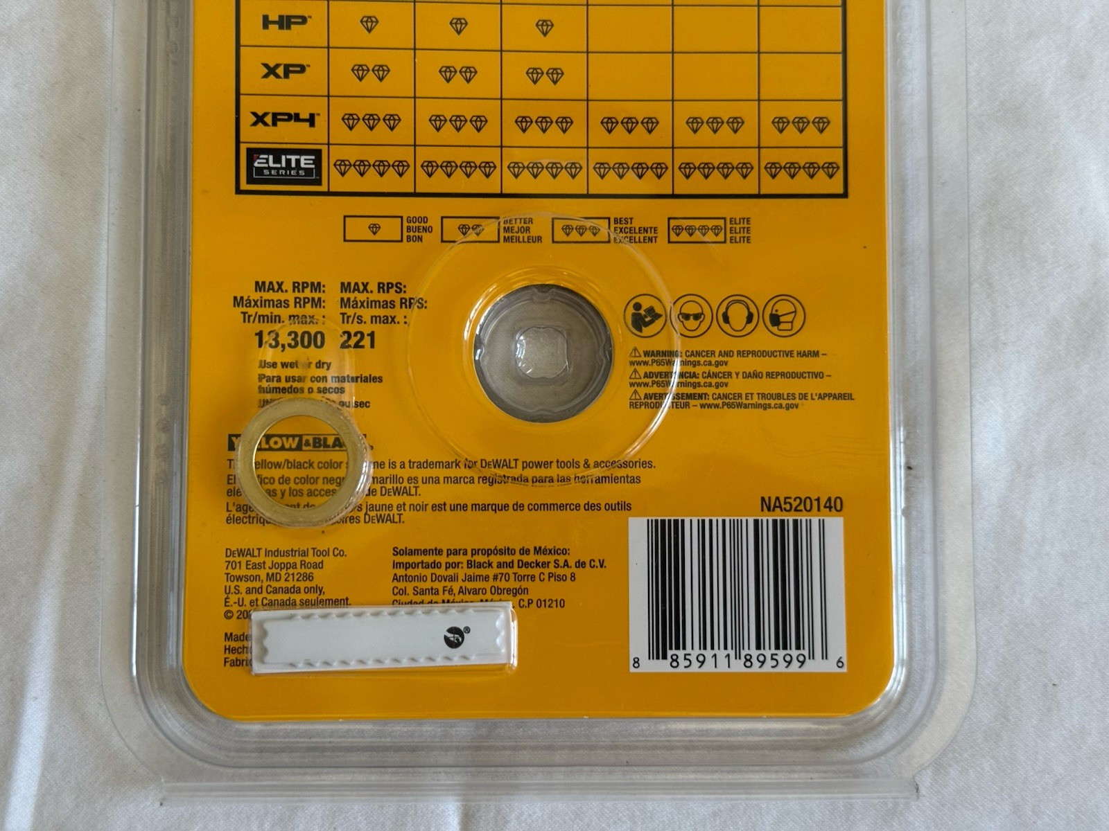 DeWALT DW47227 Elite Series 4.5″ Segmented Diamond Blade Masonry Concrete Brick
