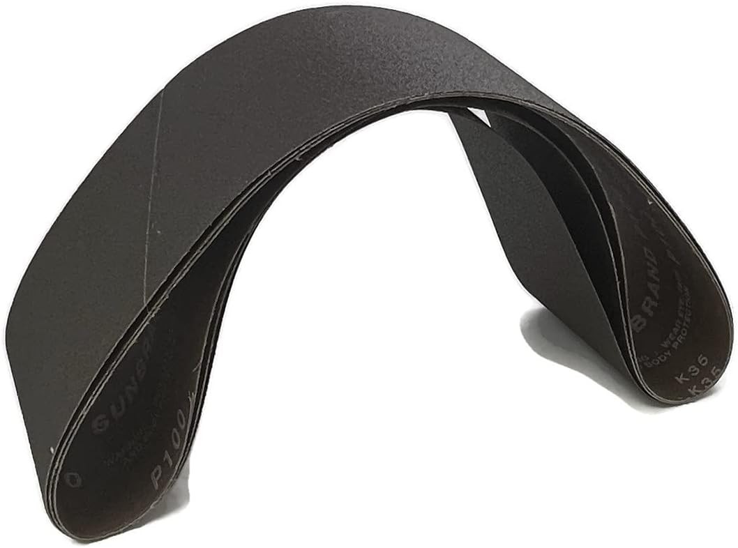 Versatile 120 Grit Sanding Belts 6″ x 48″ – Pack of 3 for Efficient Finishing