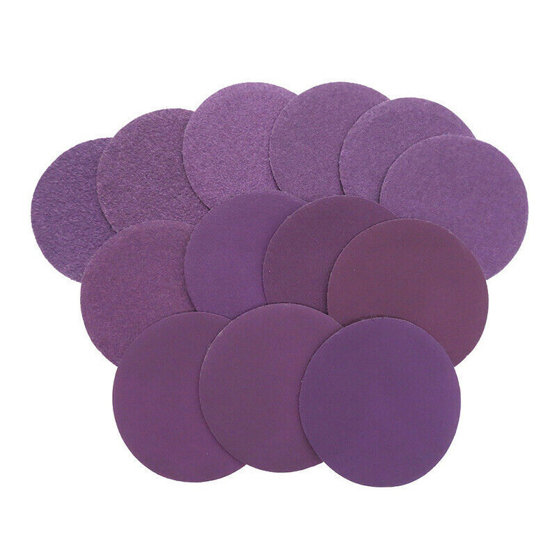 Purple Wet Dry Sanding Disc 1″ to 6″ 60-10000 Grit Round Sandpaper Hook Loop