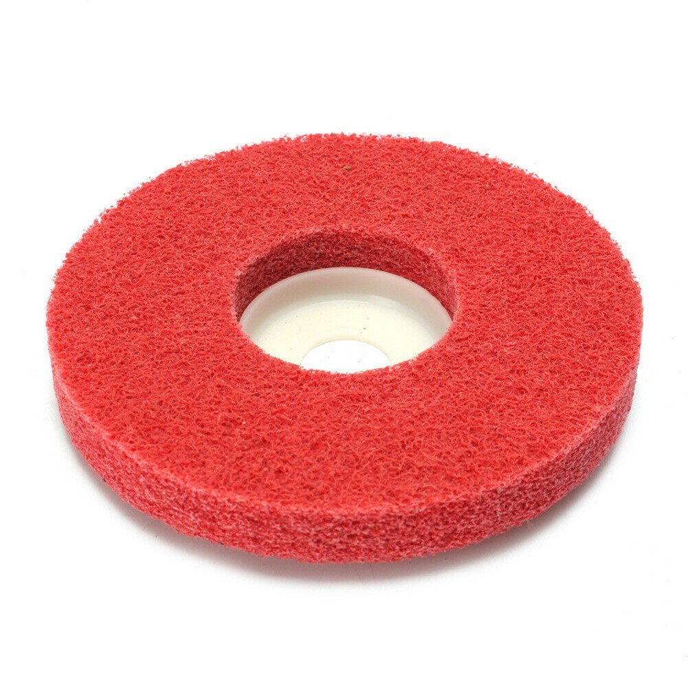 4Inch Red Nylon Fiber Polishing Wheel Flap Discs Abrasive/Disc Metal Polishing