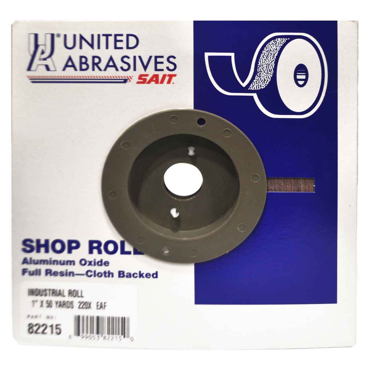 United Abrasives 82215 1″ x 50 Yards EA-F Premium Industrial Shop Rolls 220 Grit