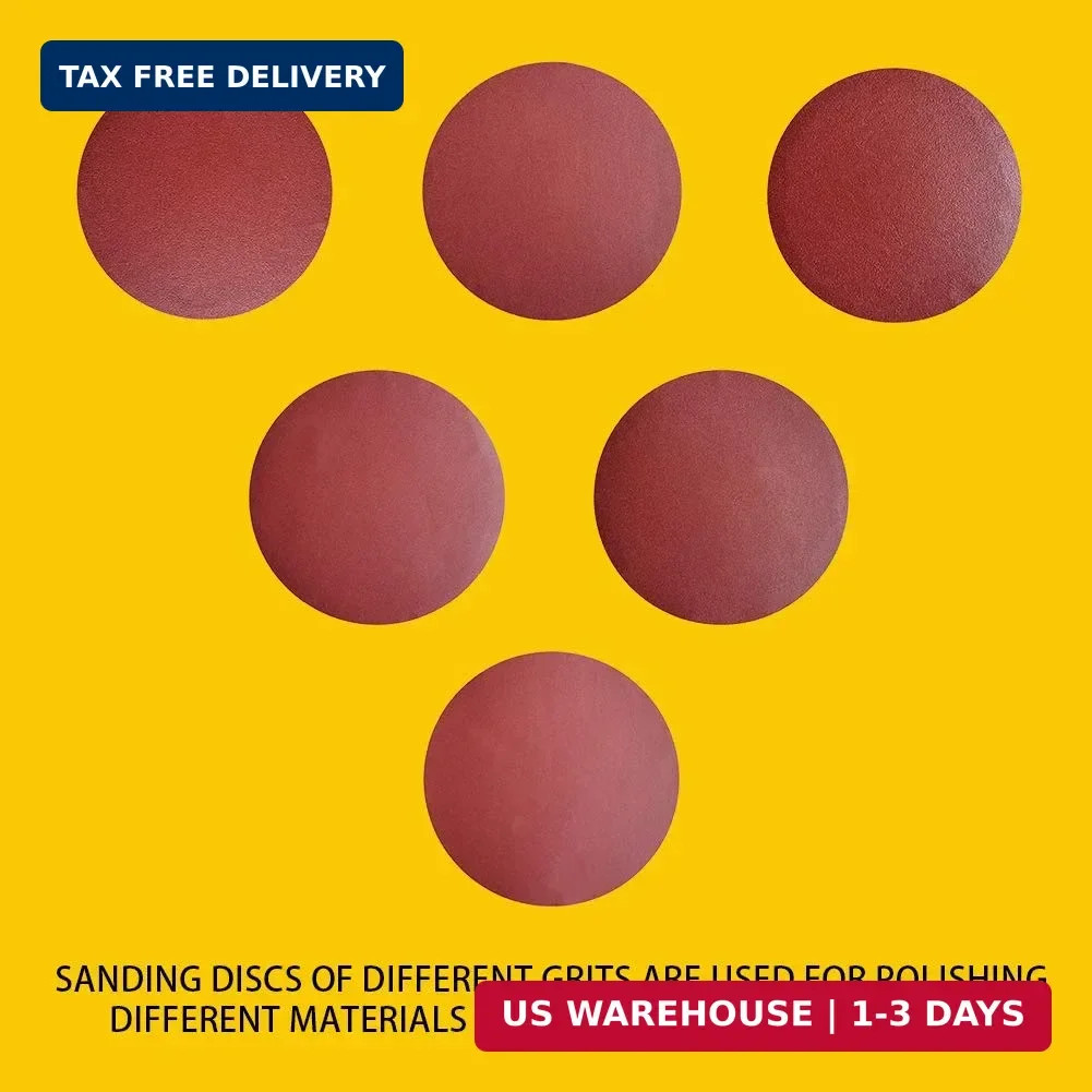30 PCS 8 Inch NO-Hole PSA Aluminum Oxide Sanding Disc, Self Stick(5 Each of 60 1
