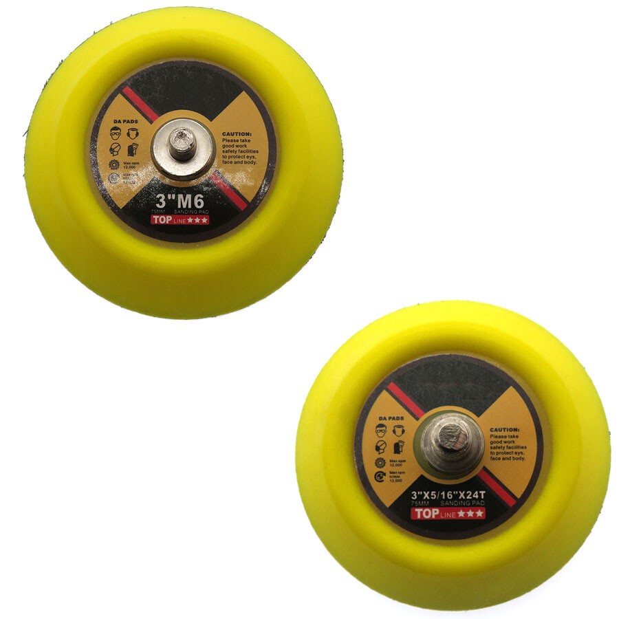 3″ 75mm DA Sanding Pad M6/M8 5/16″×24 Hook Loop Backing Air Sander for Vibratite