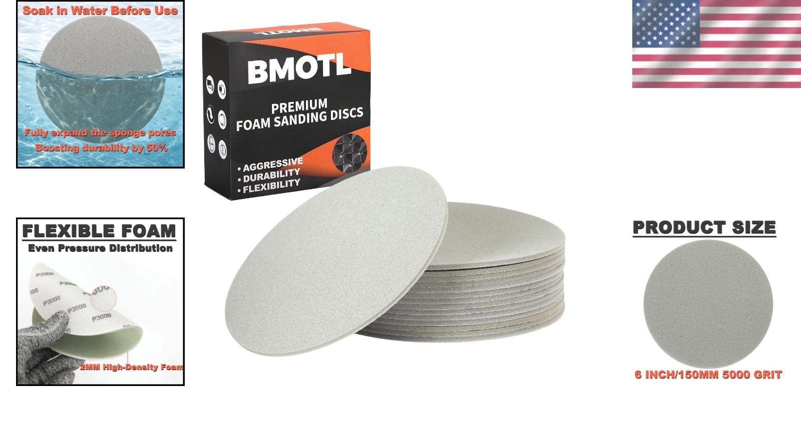 Precision Polishing 5000 Grit Sanding Discs Pack