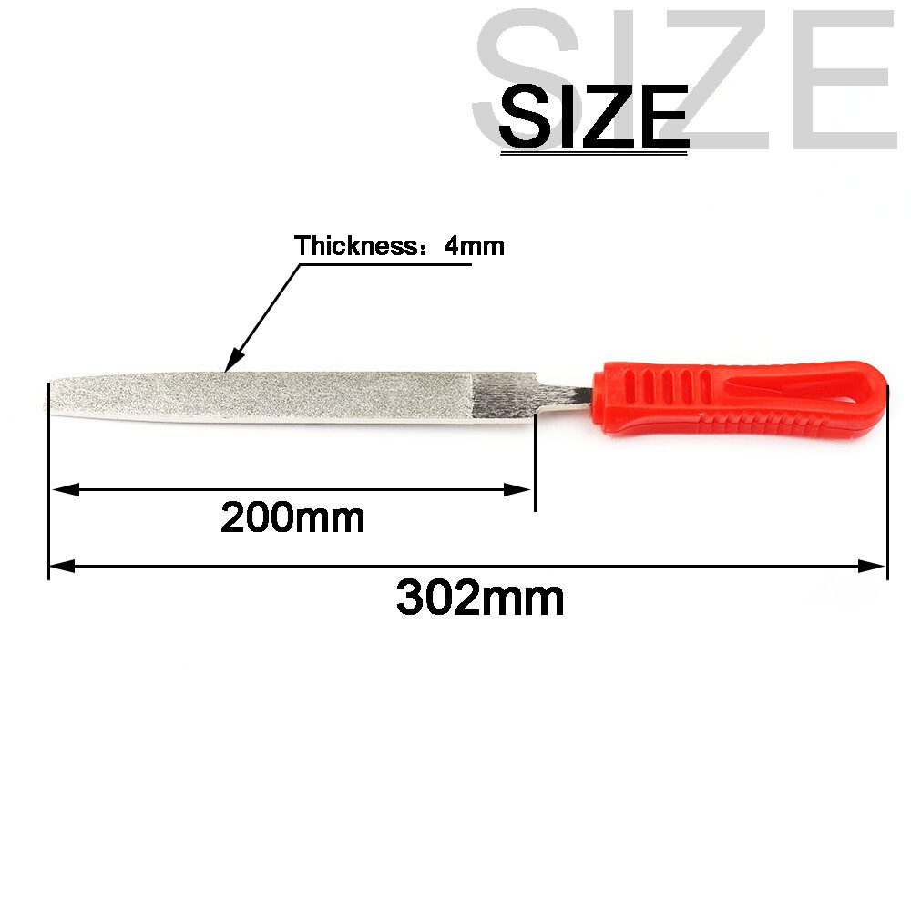 200mm/8″ Diamond Coated File Hand Repair Tools For Shaping Glass Files Jewelry