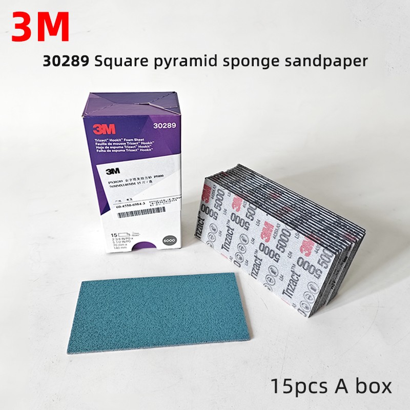 3M Trizact Foam Sheet 30289 Flocking Sponge Sandpaper 70/140mm 5000 Grit