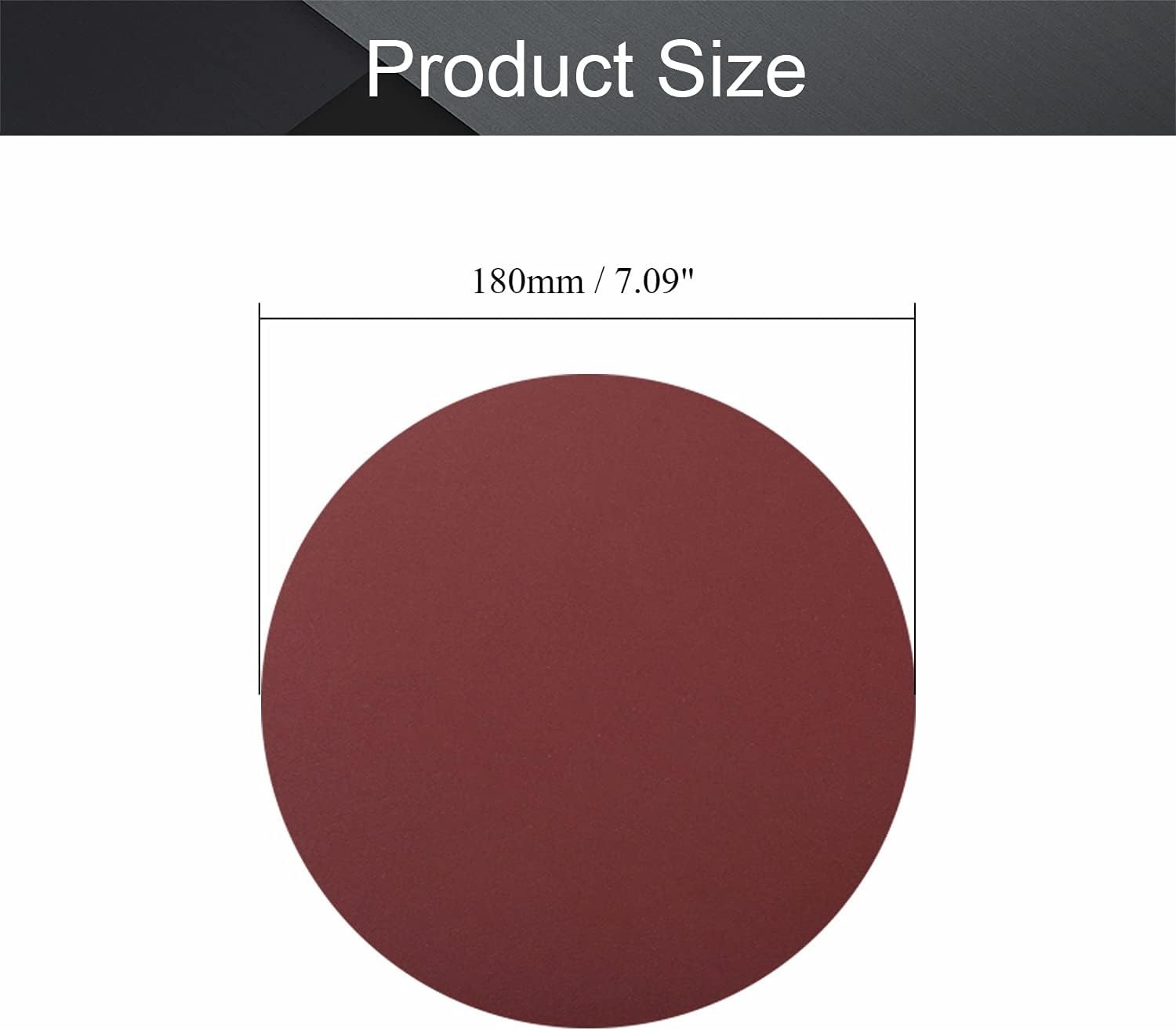 Silicon Carbide 7 Inch Sanding Discs – 10 Pack, Perfect for Polishing & Grinding
