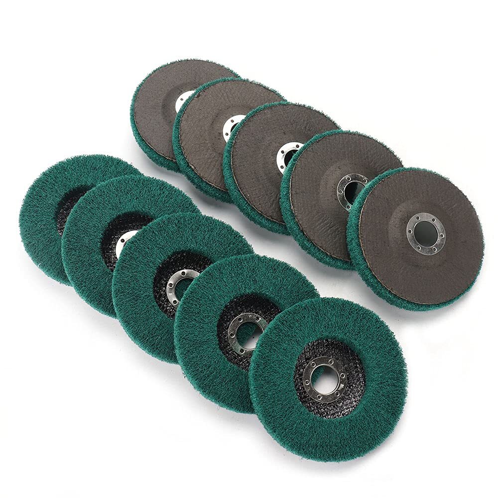 SATC 5PCS 4.5″(115mm) Nylon Metal Cleaning Polishing Wheel Pad for Polishing