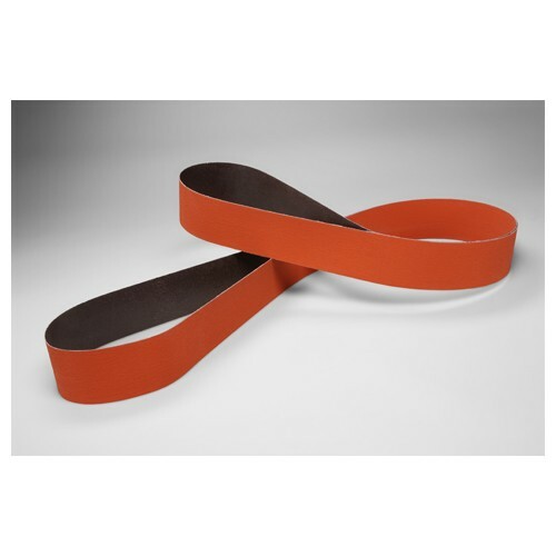 3M Rayon Cloth Belt 907E 2″ x 132″ Ceramic Coated 100 Grit JE-Weight 5 Pack
