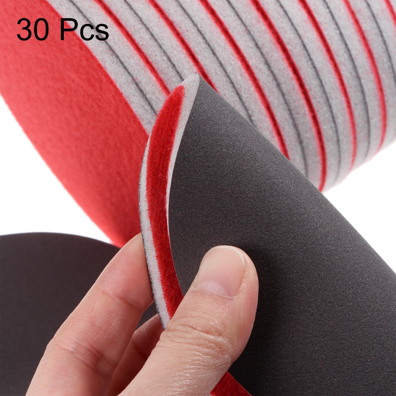 30pcs 3000 Grit Sanding Sponge 5 Inch Hook Loop Sponge Sanding Disc Wet/Dry