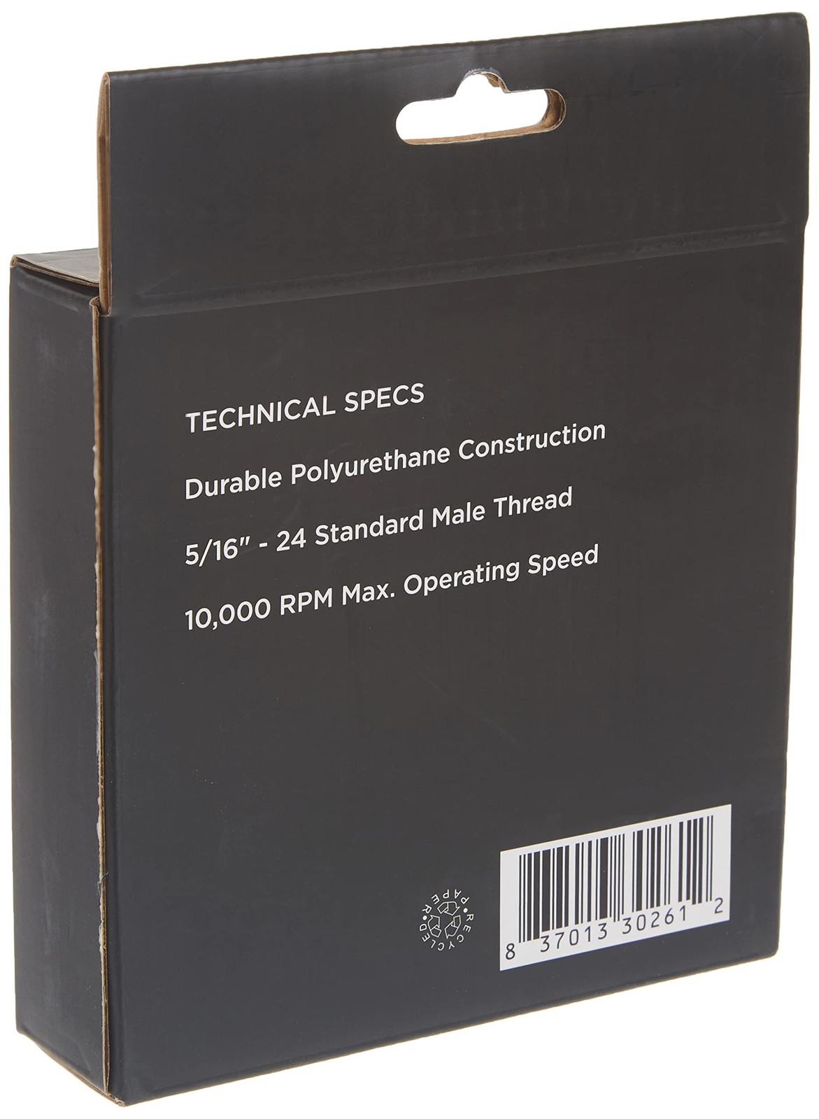 30261A 5” Sanding Pad with Vinyl PSA Backing, 5/16” Arbor with 24 Thread Moun…