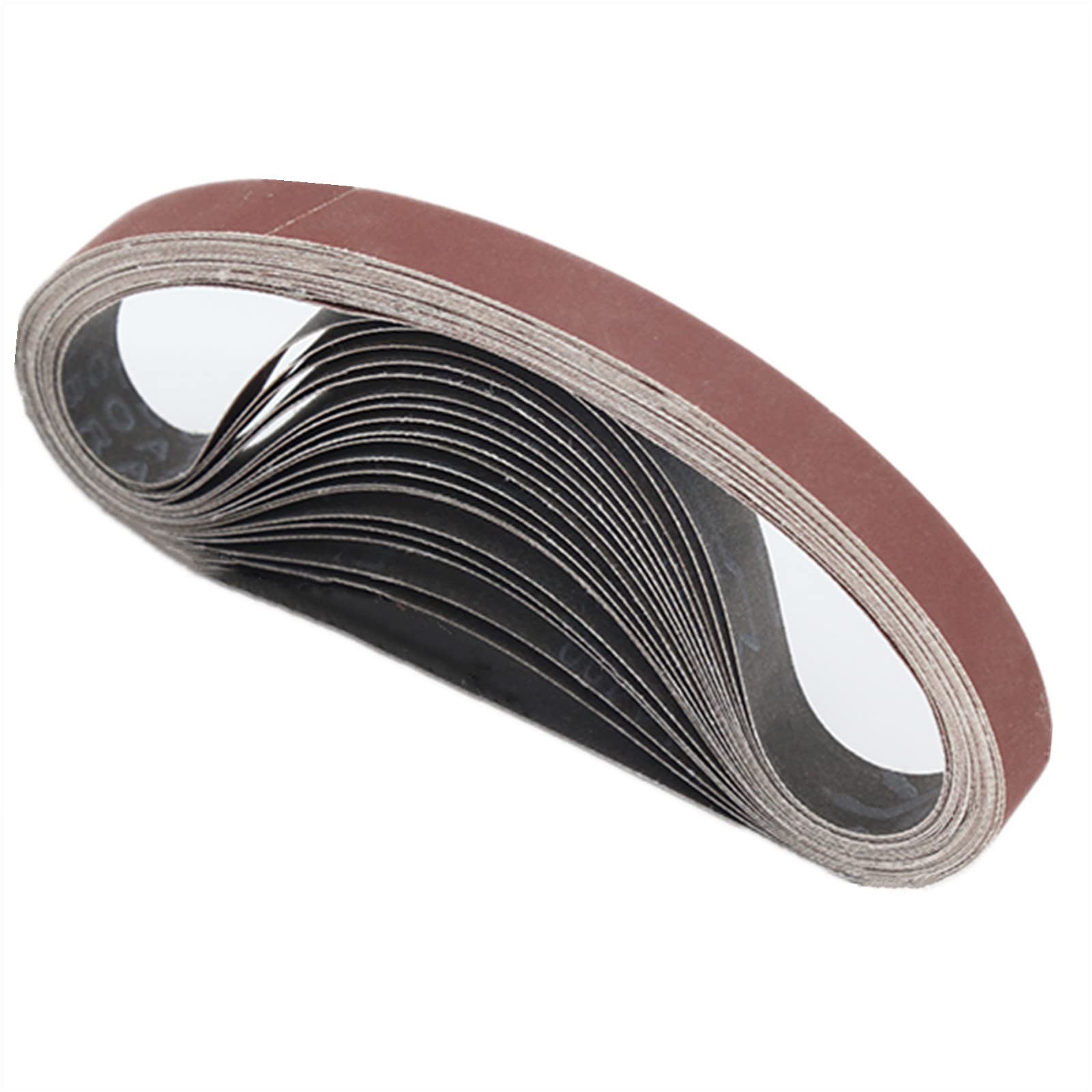POTUINOM 50 Pack 1/2X18 Inch Sanding Belts 60 Grit