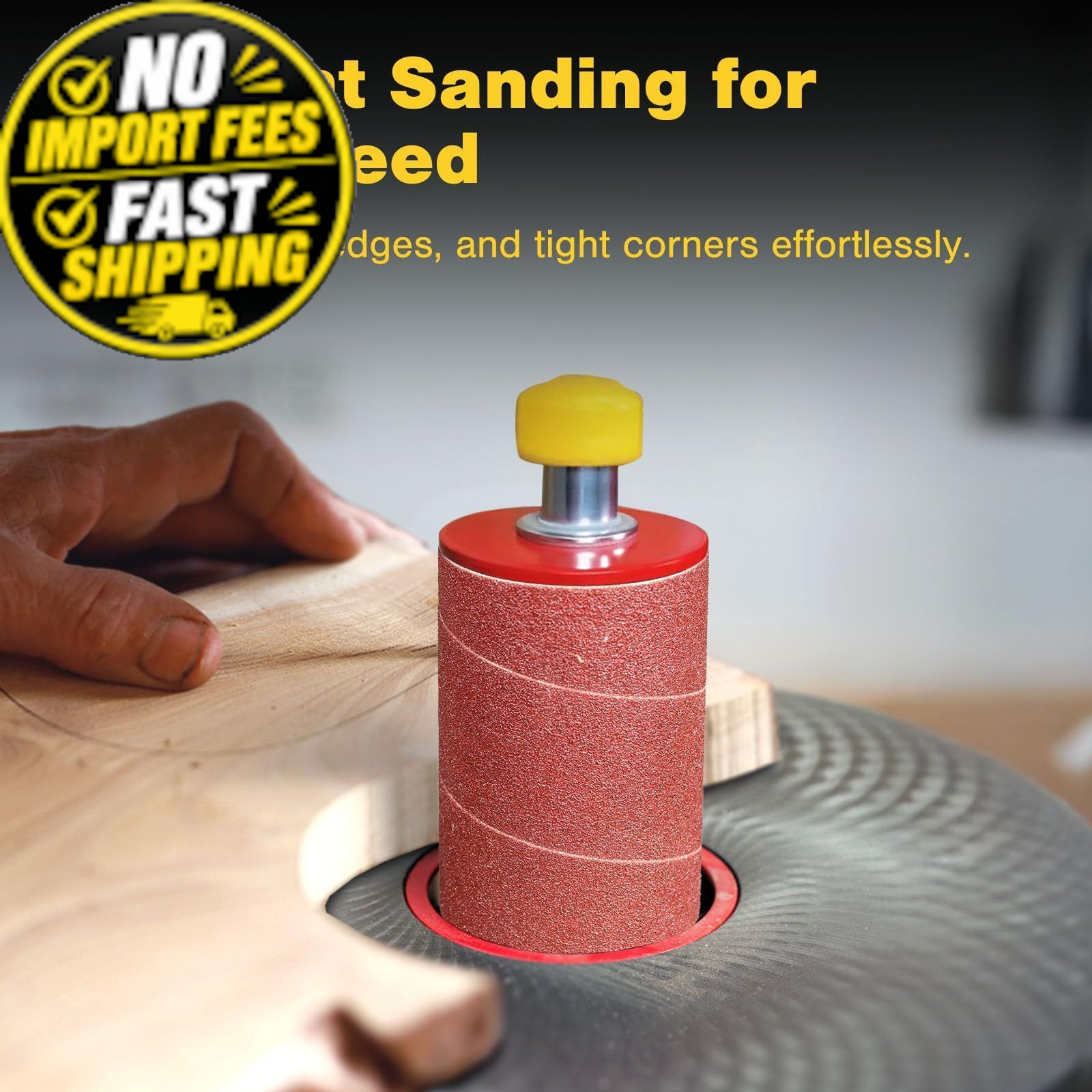 Dark Stone Sanding Sleeves for Oscillating Spindle 3-inch x 4-1/2-inch