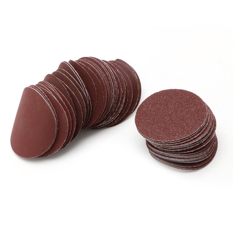 100 Pcs 3″/75mm Nonporous Round Car Truck Sanding Discs Polishing Pad Sandpaper