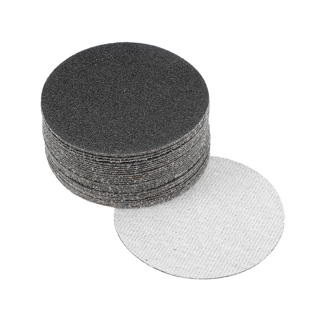 30pcs 3 inch Wet Dry Discs 60 Grit Hook and Loop Sanding Disc Silicon Carbide