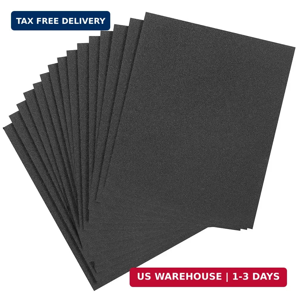400 600 800 Grit,15Pcs Wet Dry Sandpaper Sheets, Premium Silicon Carbide Auto Sa