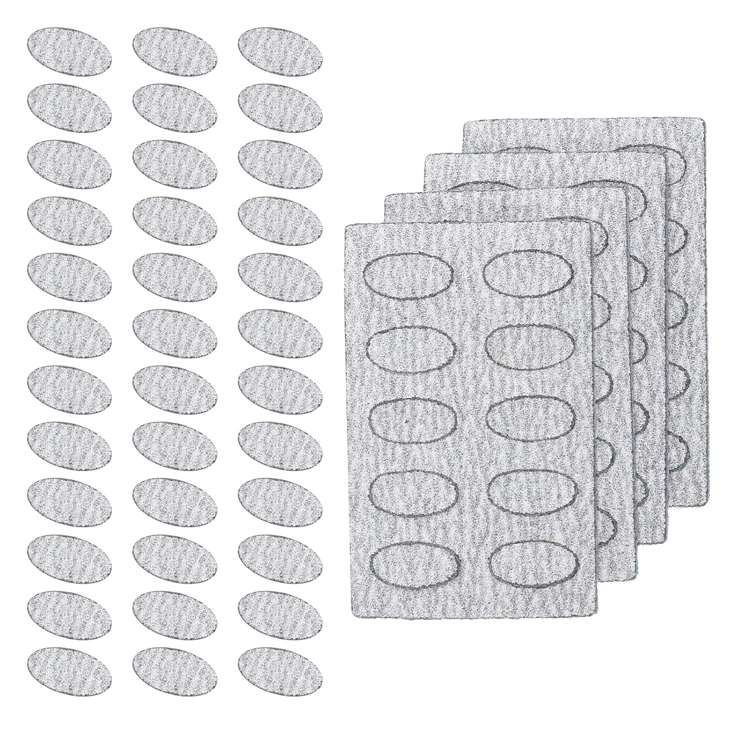 200 PCS Grit Sandpaper Sheets, 100/150/180/240 Nail Paper Sheets Self-Adhesive