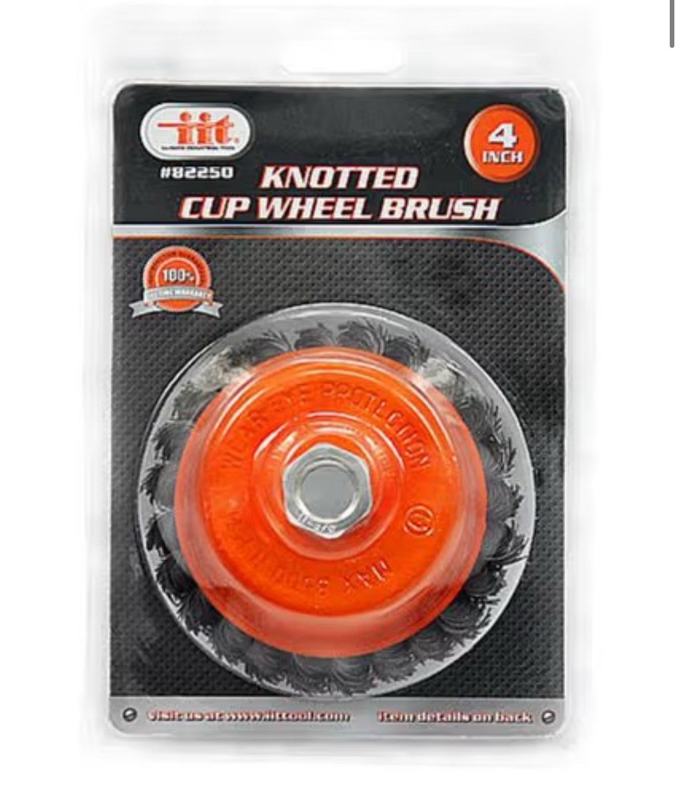 IIT 2pc Knotted Cup Wheel Brush 4″ – 82250