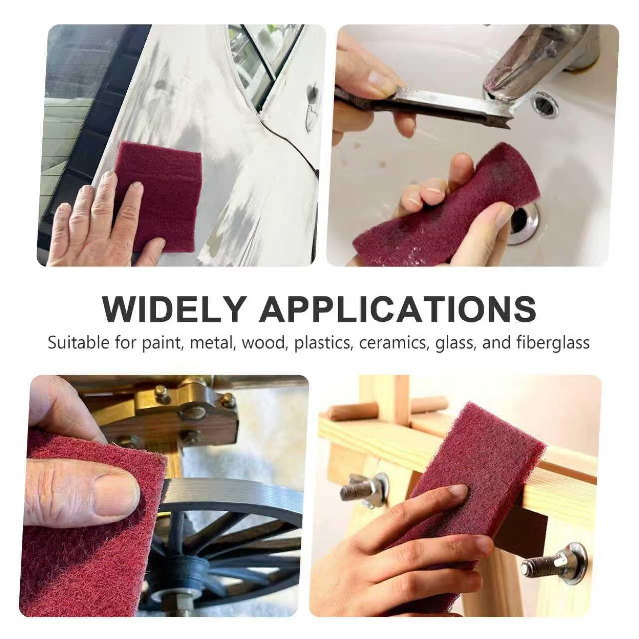4″ X 6″ Scuff Pad Maroon 6 Pack – Scuffing, Scouring, Sanding, Paint Primer Prep