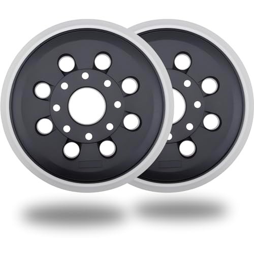 2 Pack 5 Inch 8 Hole Hook & Loop Replacement Sander Pad for 5″ Bosch ROS20VS,