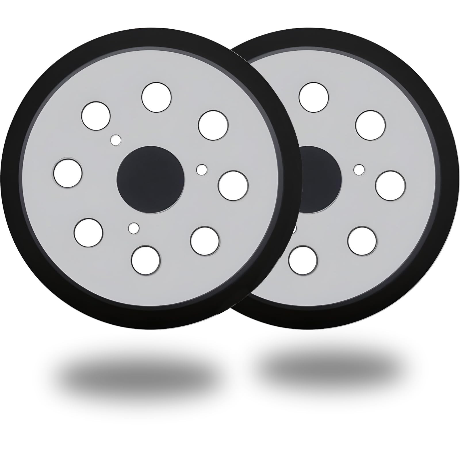 2 Pack 5 Inch 8-Hole Metal Replacement Sander Pads for Dewalt Sander – 5″ Hoo…