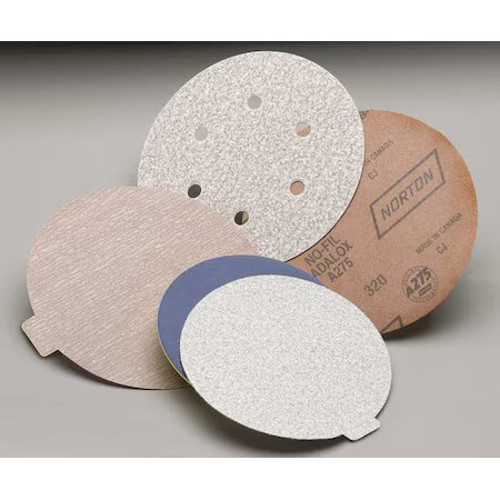 Norton Abrasives 66261131533 Hook-And-Loop Sanding Disc, 5″ Dia, No Hole,