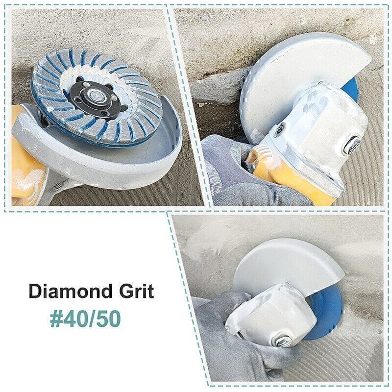 1pc 7″ / 180mm Diamond Grinding Wheel Turbo Row Grinding Disc for Concrete Tile