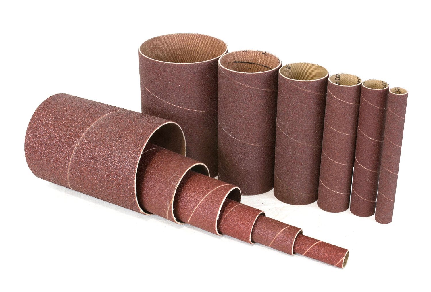 WEN 6510SP80 Oscillating Spindle Sanding Sleeves Combo Pack, 80-Grit, 12-Pack