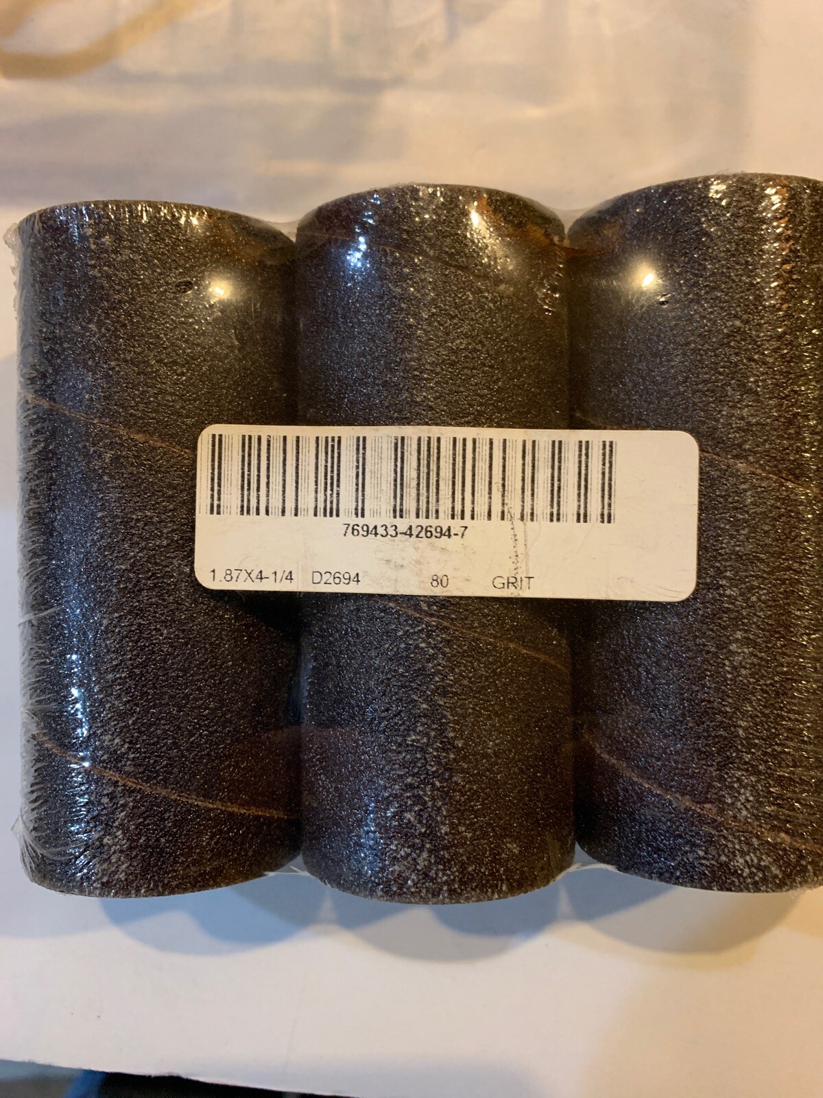 Woodstock D2694 80 Grit 1.87 X 4-1/4 In Sanding Rolls