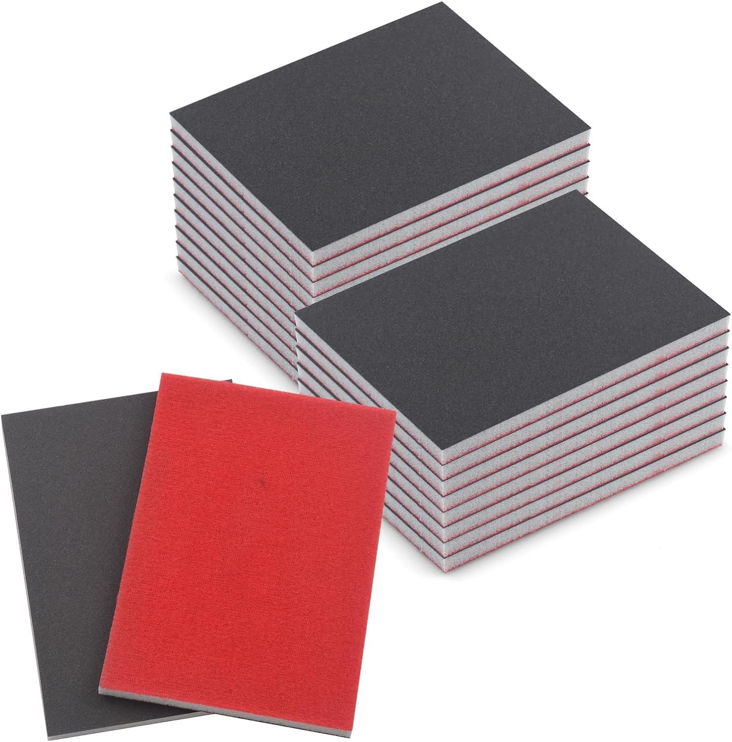 20 PCS 800 Grit Sanding Sponge Wet Dry Block Soft Foam Sandpaper Metal Wood