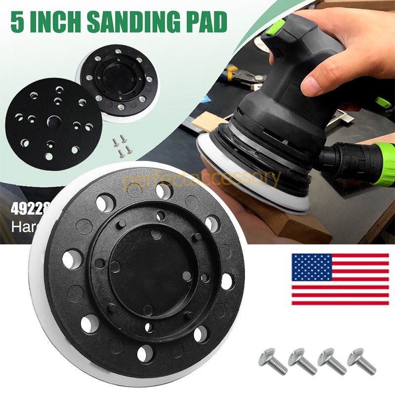 125mm/5in 8-Hole Hard Sander Pad For Festool ETS 125 REQ / ETS 125 EQ-Plus