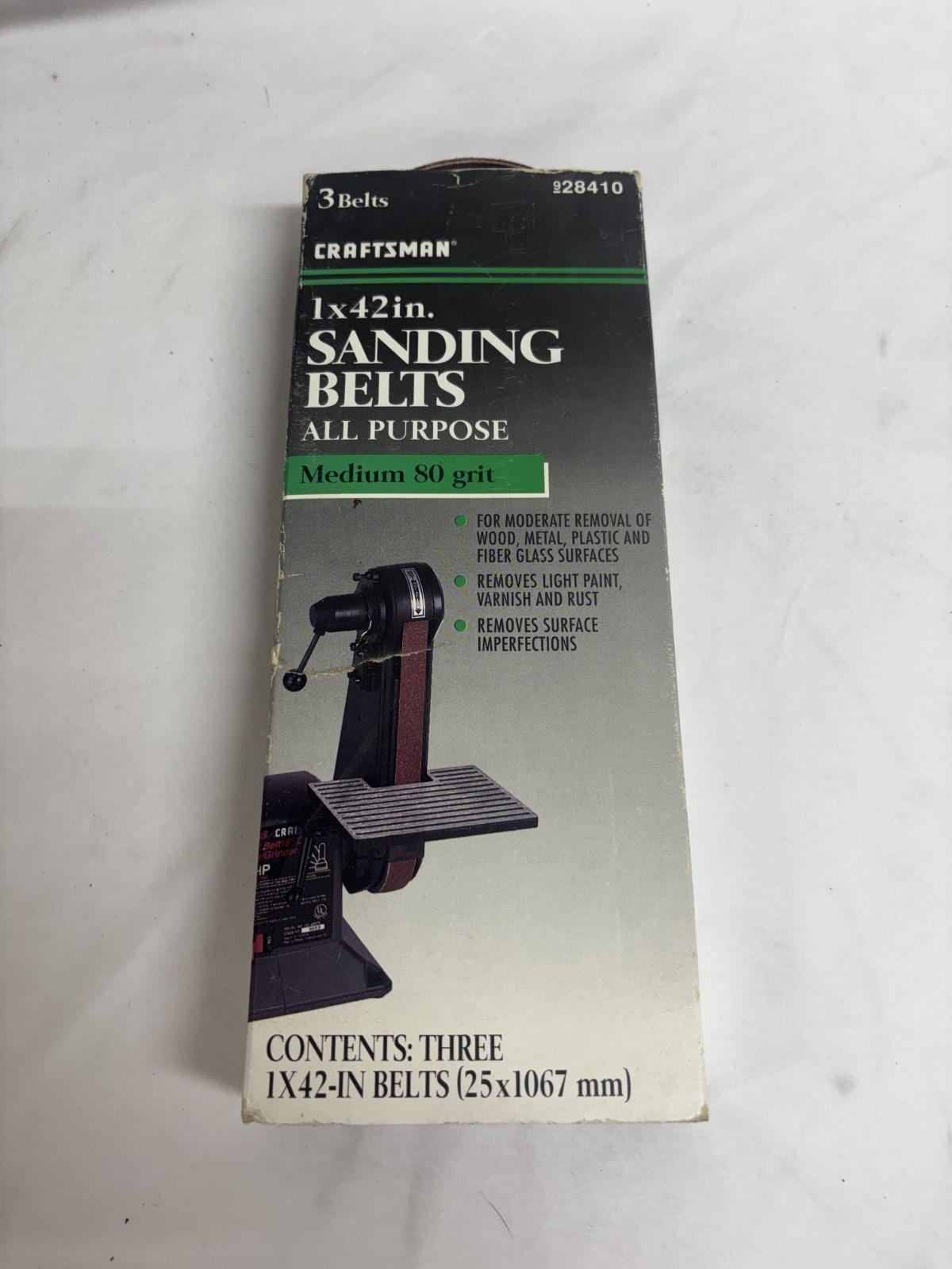 Craftsman All Purpose Sanding Belts 1×42 in. 80 grit