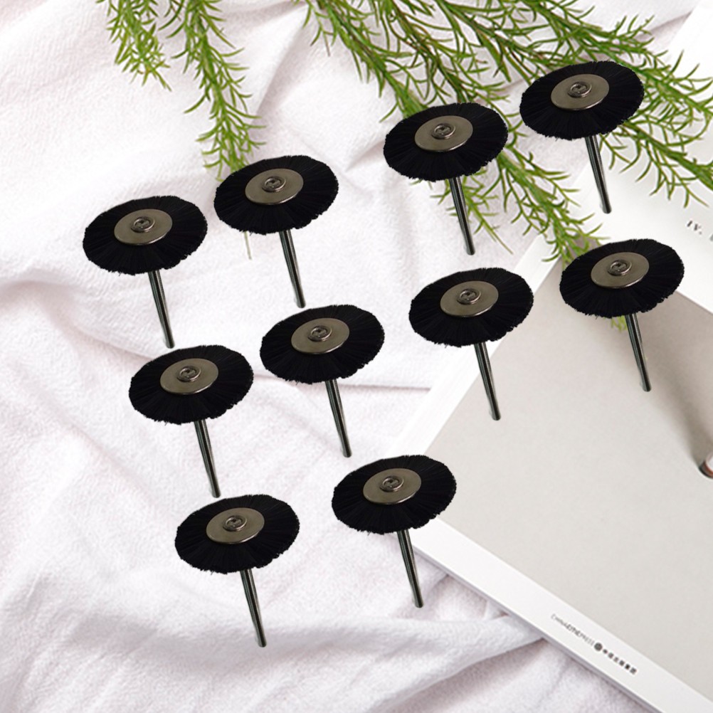 10 Pcs Nylon Wheel Brush Set for Abrasive Polishing and Metal Surface Derusting