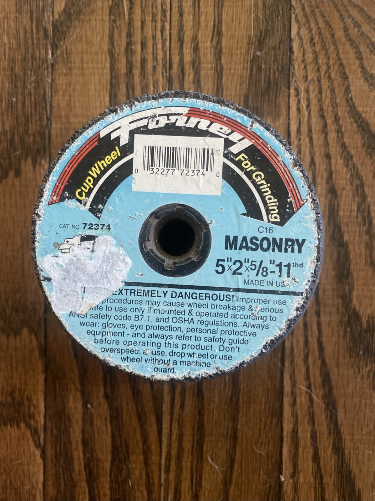 Forney Grinding Cup Wheel C16 5×2 Inch By 5/8 In 11 THD Masonry And Concrete
