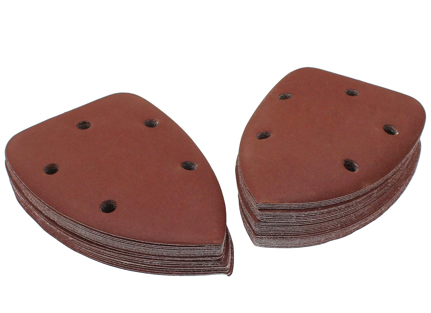 50 Pcs 400 Grit Mouse Detail Sander Sandpaper 5 Hole Mouse Sandpaper Hook and Lo