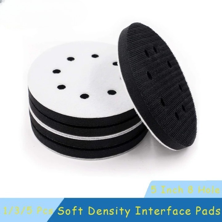 5 Inch 8 Hole Interface Pad Hook Loop Backing Sanding Polishing Sander Disc