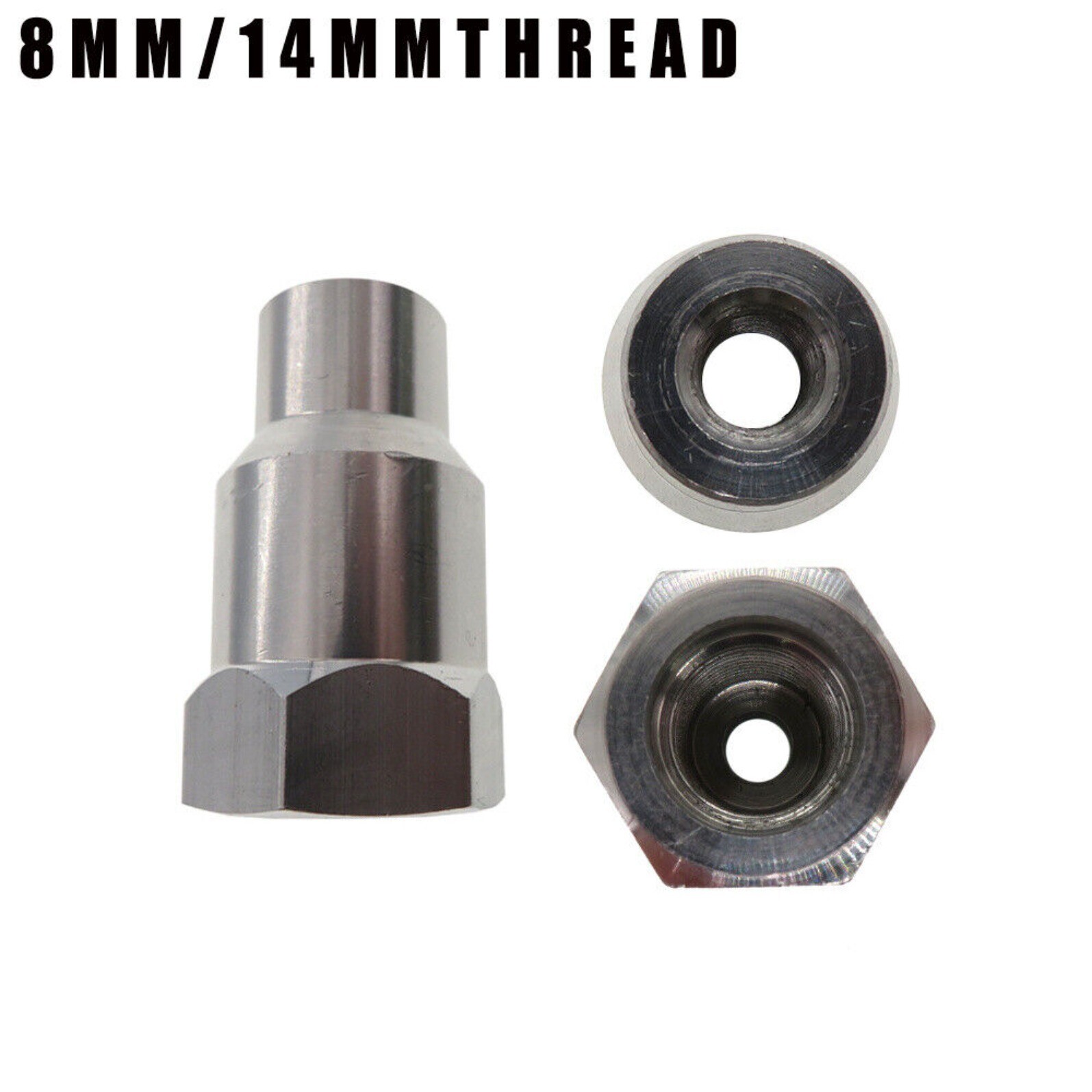 M14 Thread Adapter Connector Converter to M8 5/16-24T for Angle Grinder Polisher