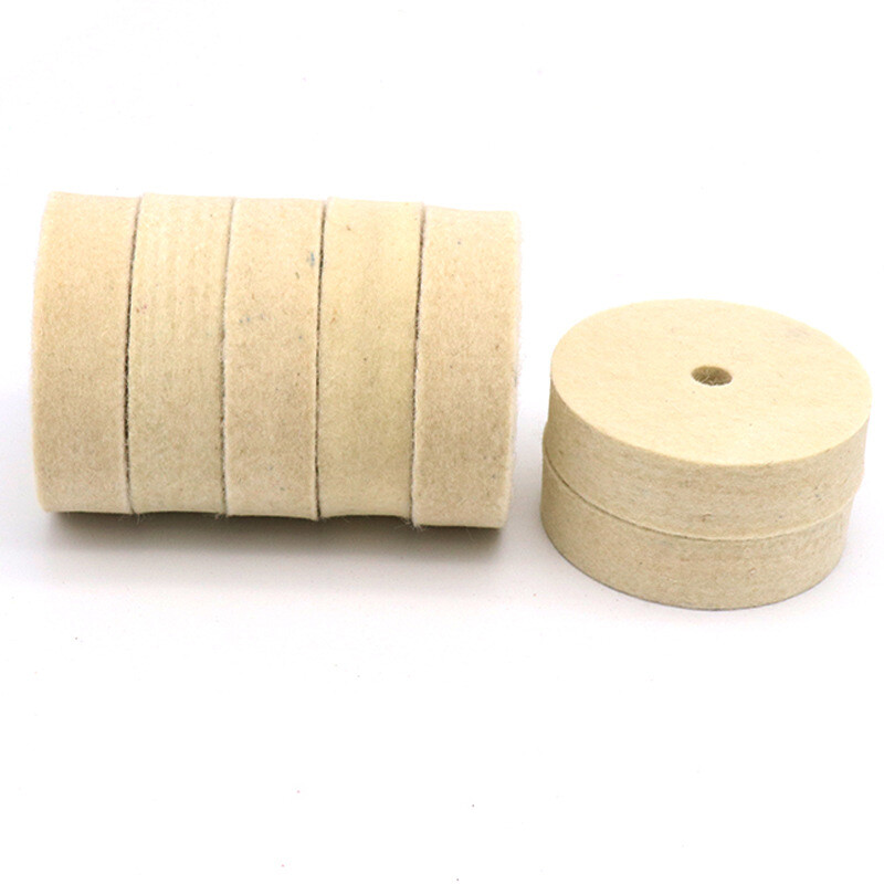 75x10mm Wool Polishing Wheel Buffing Pad Felt Grinding Disc For Wood Metal