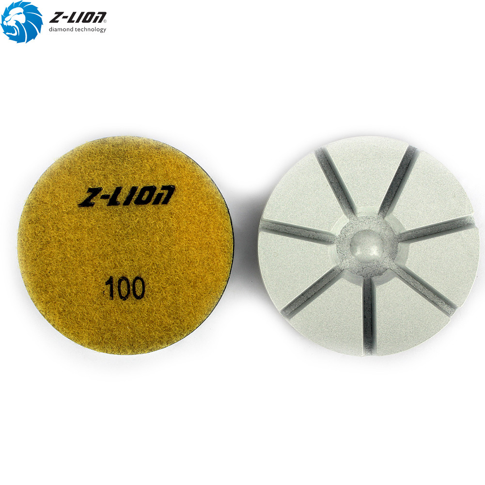 7Pcs Diamond Floor Polishing Pads 3” Grit 50-3000 for Concrete Grinding Discs