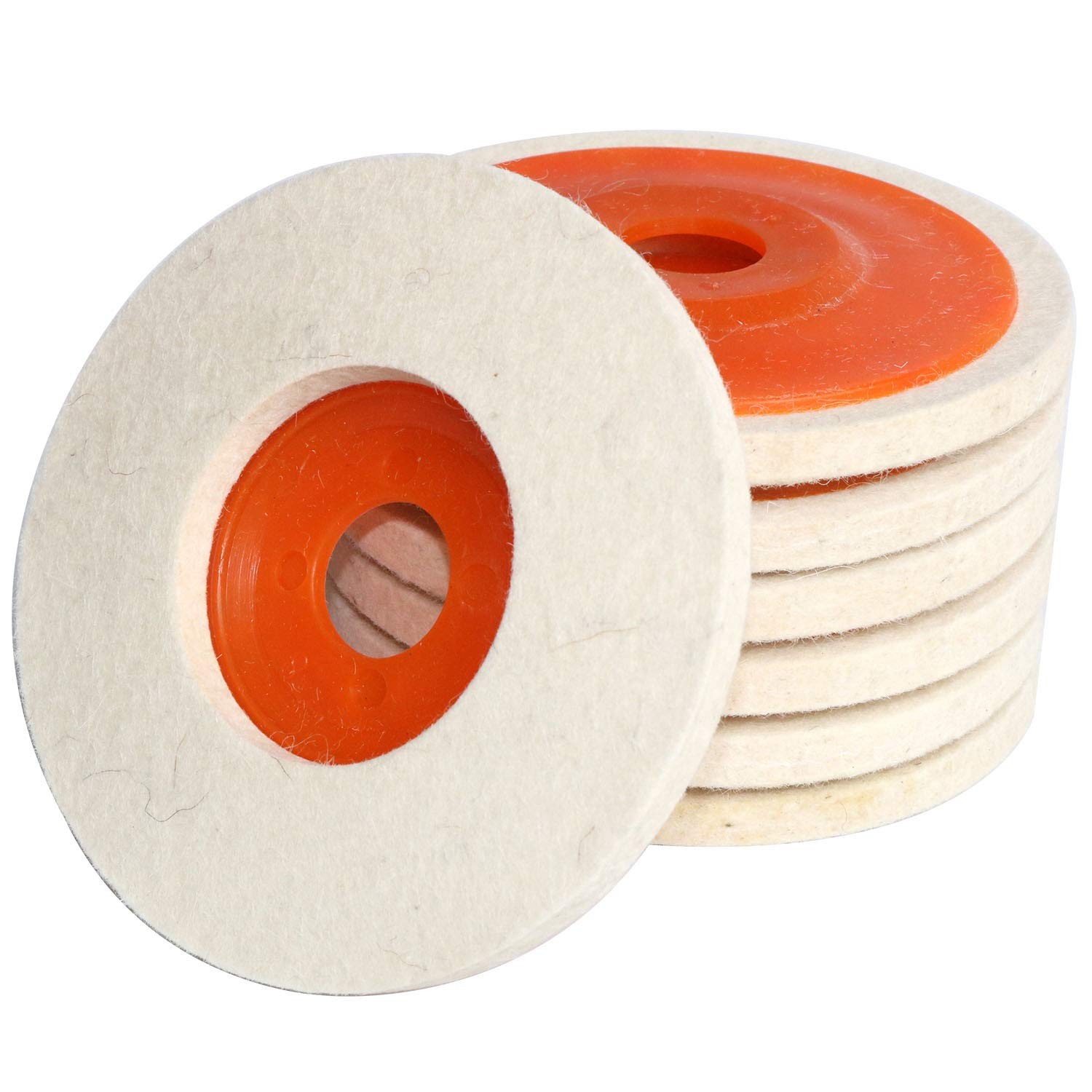 4.5″ x 7/8″ Inch Wool Felt Disc Polishing Buffing Wheel Pad 4.5 inch 7pcs