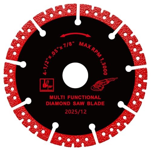 4-1/2 inch Diamond Blades, Multi-Purpose Metal Cutting Wheel – 3 Pack | Heavy