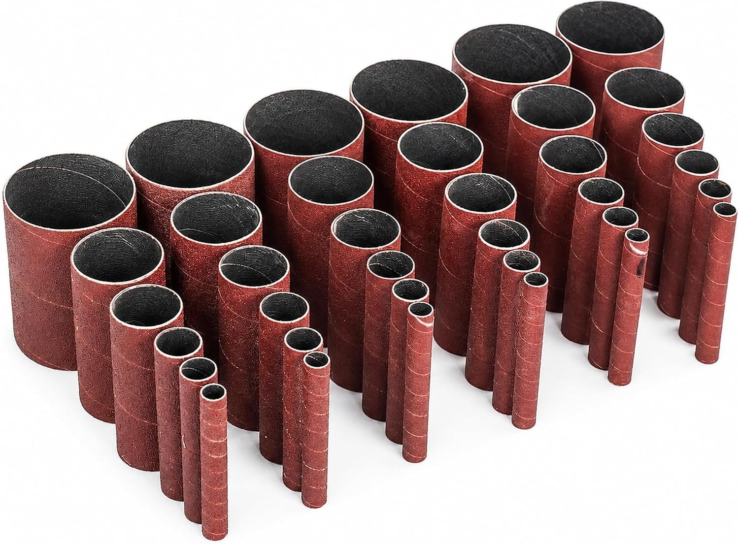Dark Stone Sanding Sleeves for Oscillating Spindle Sander, Aluminum Oxide, 6-Pac